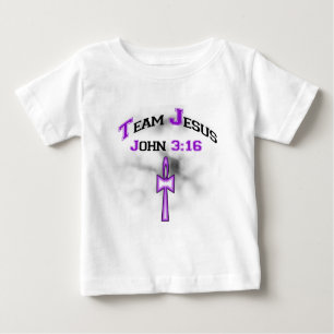 T-shirt Pour Bébé Équipe Jesus Christian John 316