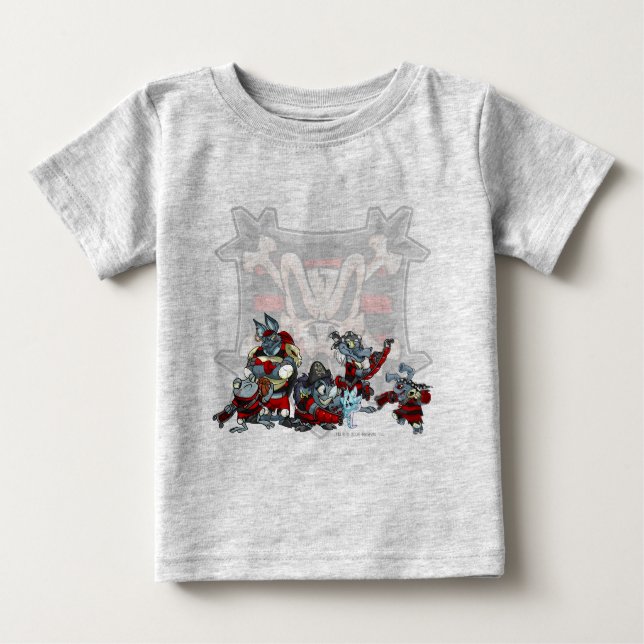 T-shirt Pour Bébé Équipe Krawk Island Group (Devant)