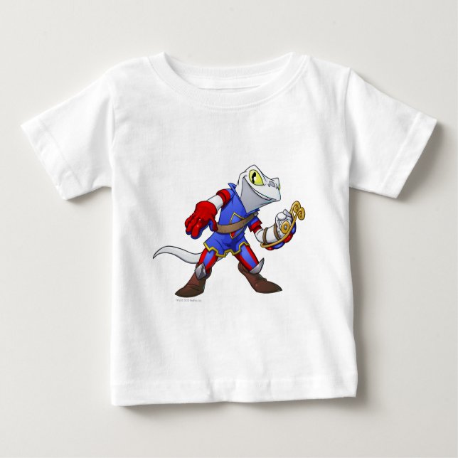 T-shirt Pour Bébé Équipe Meridell Capitaine 2 (Devant)