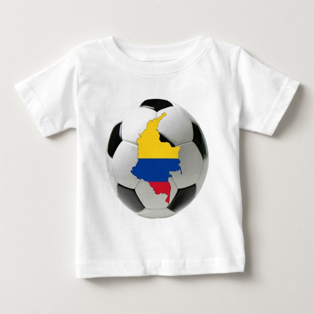 T-shirt Pour Bébé Équipe nationale de la Colombie (Devant)