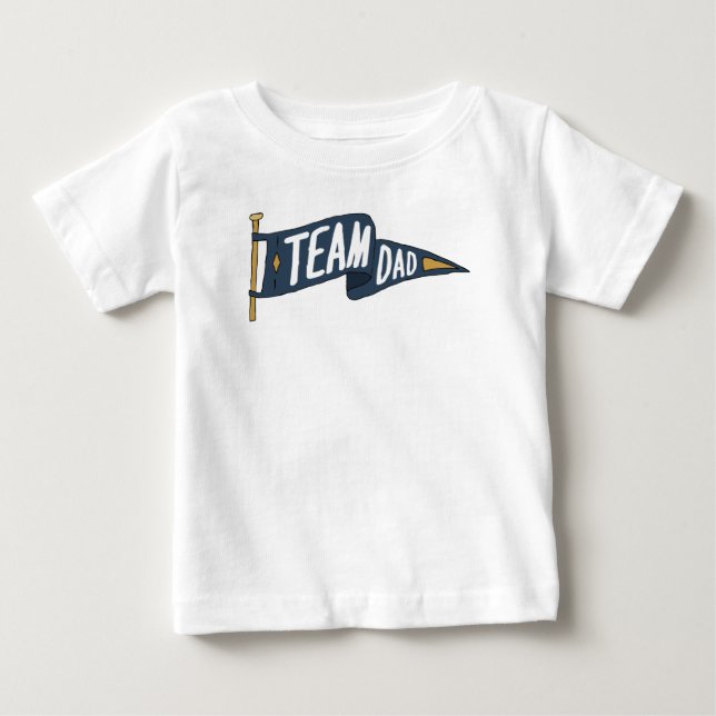 T-shirt Pour Bébé Équipe Papa Strong Dads Équipe Père Papa Équipe (Devant)