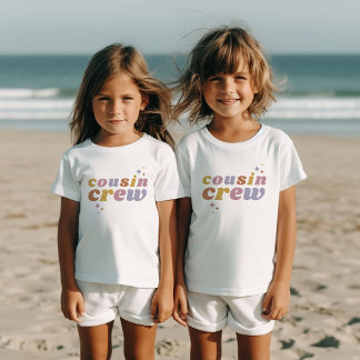 T-shirt Pour Bébé Équipe rétro Cousin | Enfants correspondants