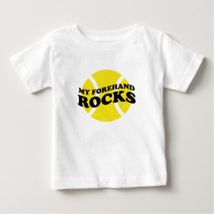 T-shirt Pour Bébé Équipement de tennis de bébé avec dire mignon d