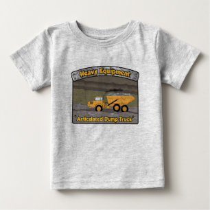 T-shirt Pour Bébé Équipement lourd Camion à vidange articulé