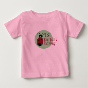 T-shirt Pour Bébé ęr anniversaire de coccinelle