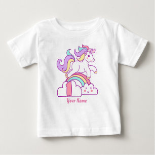 T-shirt Pour Bébé Ęr anniversaire de licorne