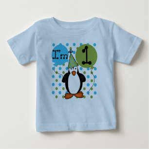 T-shirt Pour Bébé Ęr anniversaire de pingouin