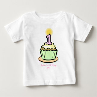 T-shirt Pour Bébé ęr anniversaire - petit gâteau