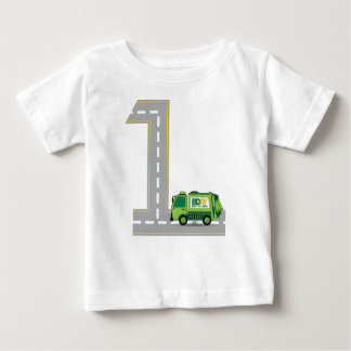 T-shirt Pour Bébé ęr Camion à ordures d'anniversaire