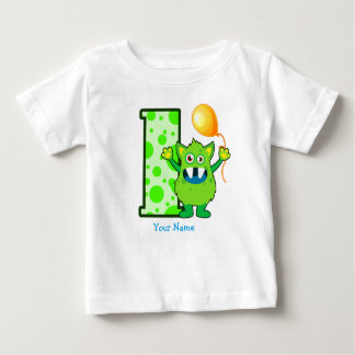 T-shirt Pour Bébé ęr Coutume de monstre d'anniversaire