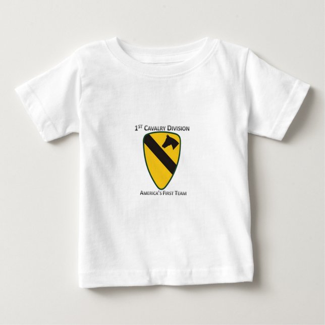 T-shirt Pour Bébé ęr Division de cavalerie (Devant)