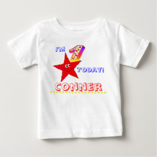 T-shirt Pour Bébé ęr Étoiles de rouge de chemise de fête