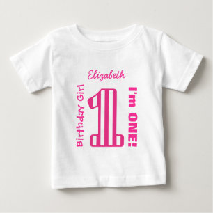 T-shirt Pour Bébé ęr La fille d'anniversaire A BARRÉ une coutume
