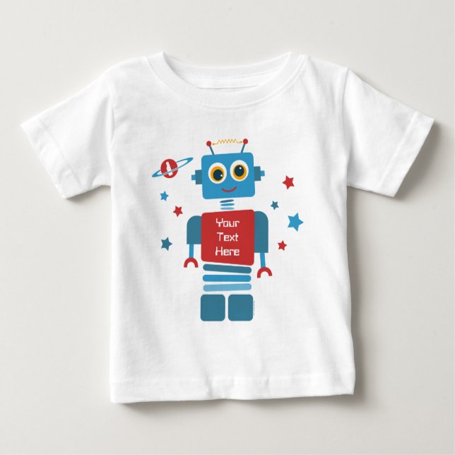 T-shirt Pour Bébé Ęr palladium d'anniversaire de robot (Devant)