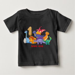 T-shirt Pour Bébé ęr Partie de dinosaure d'anniversaire