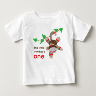 T-shirt Pour Bébé ęr Petite chemise de singe d'anniversaire