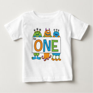 T-shirt Pour Bébé ęr Pièce en t de monstre d'anniversaire