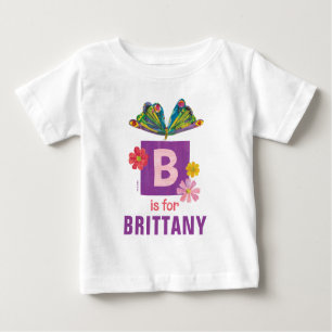 T-shirt Pour Bébé Eric Carle   B est pour Papillon