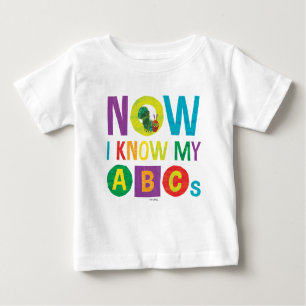T-shirt Pour Bébé Eric Carle Maintenant Je Connais Mes ABC