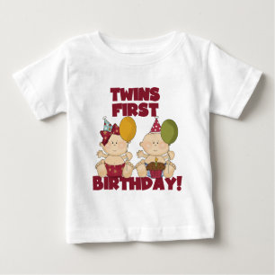 T-shirt Pour Bébé Ęrs garçon d'anniversaire de jumeaux/T-shirts et