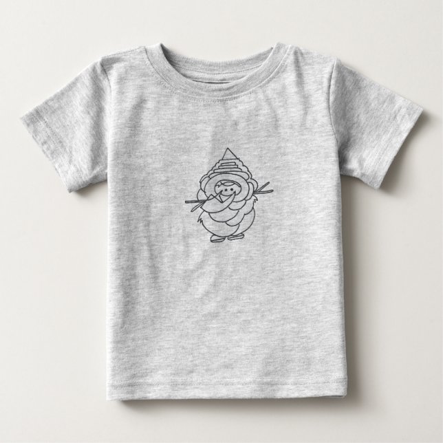 T-shirt Pour Bébé Eskimo Cuddle (Devant)