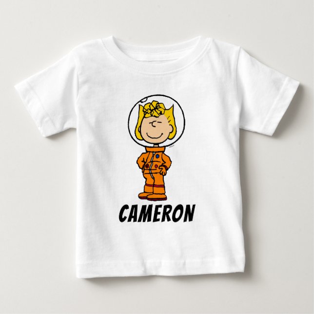 T-shirt Pour Bébé ESPACE | Sally Astronaute (Devant)