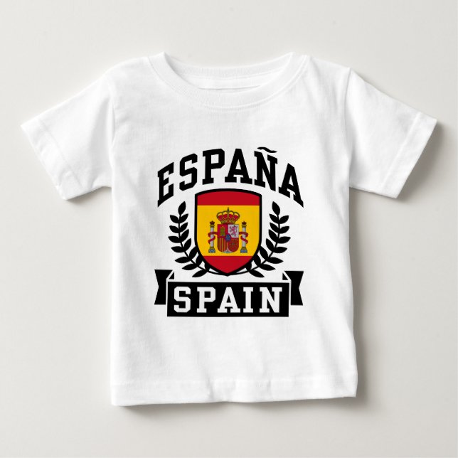 T-shirt Pour Bébé Espagne (Devant)