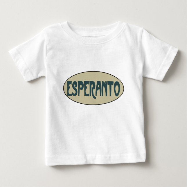 T-shirt Pour Bébé Espéranto (Devant)