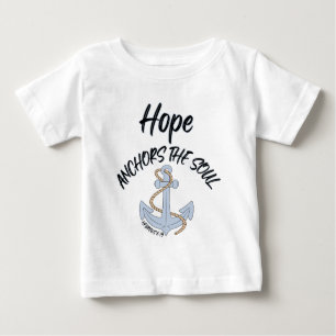 T-shirt Pour Bébé Espérons Les Ancres La Citation De La Bible De L'Â