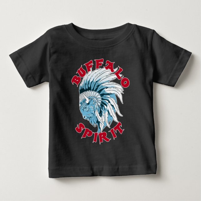 T-shirt Pour Bébé Esprit animal de Buffalo (Devant)