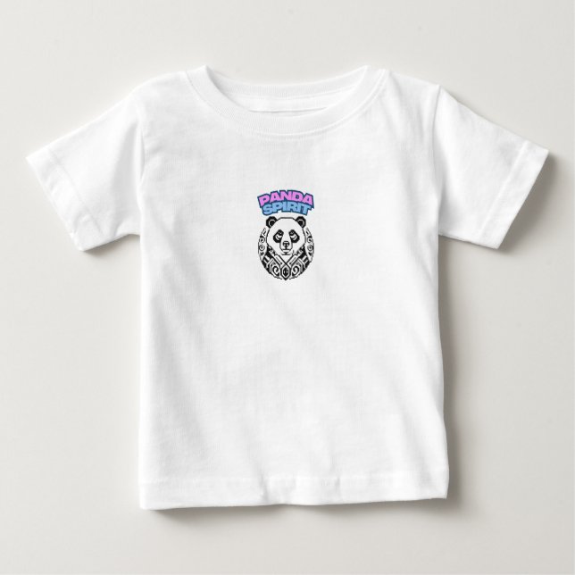 T-shirt Pour Bébé Esprit de Panda (Devant)