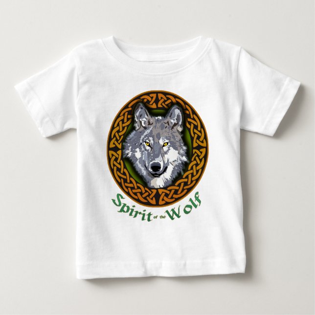 T-shirt Pour Bébé Esprit du loup (Devant)