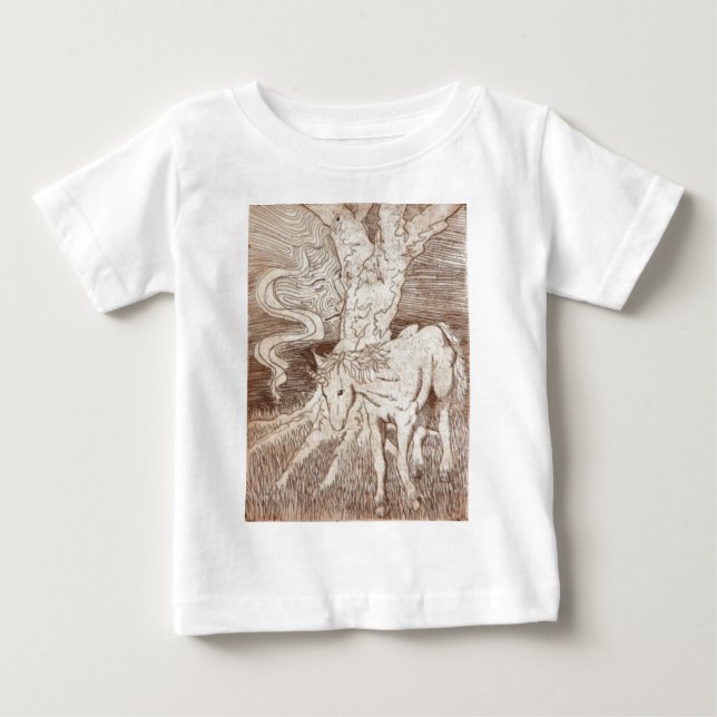 T-shirt Pour Bébé Esprit libre (Devant)