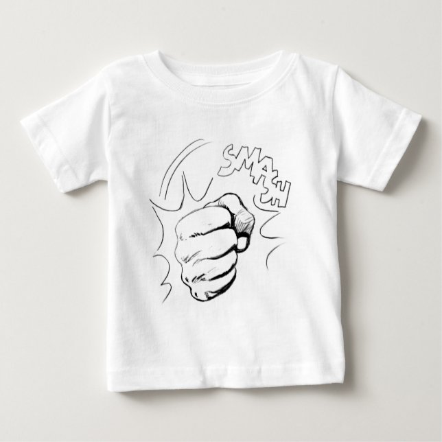 T-shirt Pour Bébé Esquisse de masque d'art pop rétro (Devant)