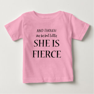 T-shirt Pour Bébé Et Bien Qu'Elle Soit Si Peu, Elle Est Une Citation