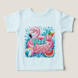T-Shirt pour bébé et tout-petit "Jours de piscine"