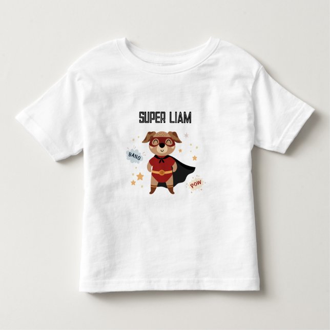 T-shirt pour bébé et tout-petit Superhero Dog (Devant)