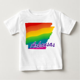 T-shirt Pour Bébé État Arc-En-Ciel De L'Arkansas
