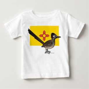 T-shirt Pour Bébé État Birdorable du Nouveau Mexique : Roadrunner