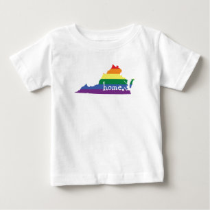 T-shirt Pour Bébé État Gay pride  Virginie