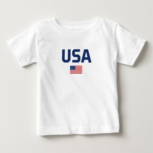 T-shirt Pour Bébé États-Unis (Devant)