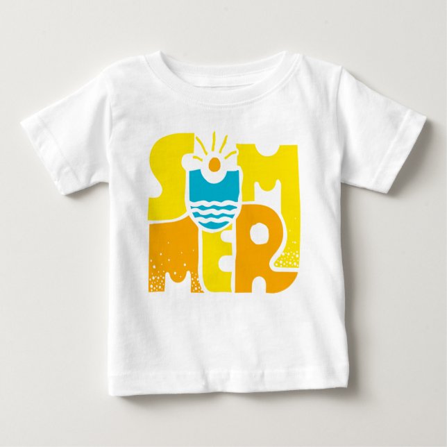 T-shirt Pour Bébé Été 2 (Devant)