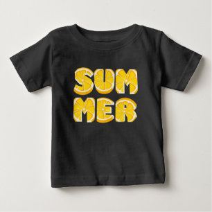 T-shirt Pour Bébé Été Citron Artistique