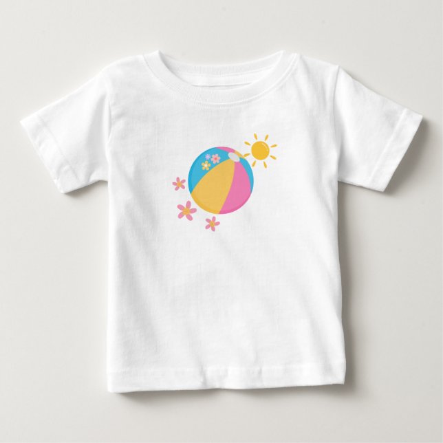 T-shirt Pour Bébé Été ensoleillé (Devant)