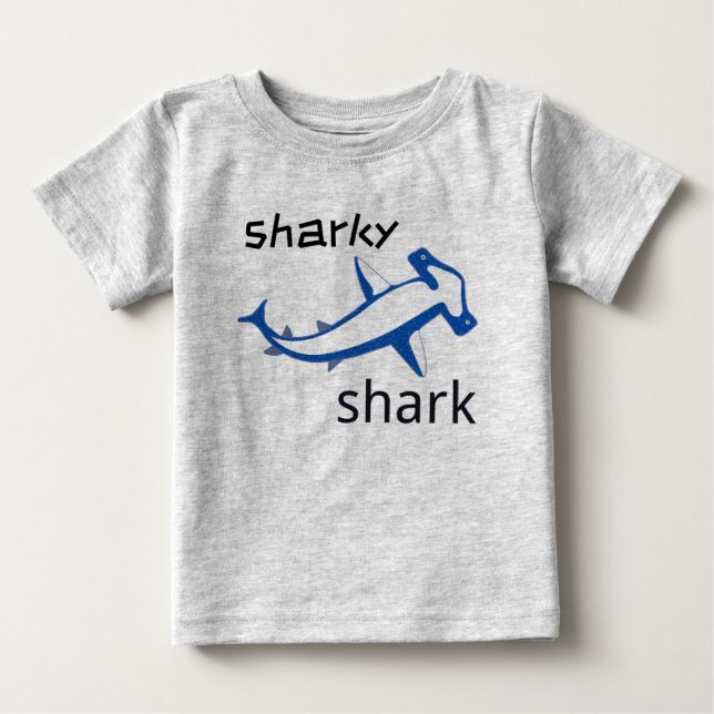 T-shirt Pour Bébé Été Sharky Shark (Devant)