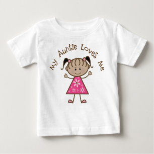 T-shirt Pour Bébé Ethnique ma tante Loves Me Gift