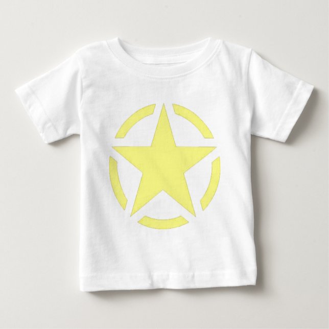 T-shirt Pour Bébé étoile armée (Devant)