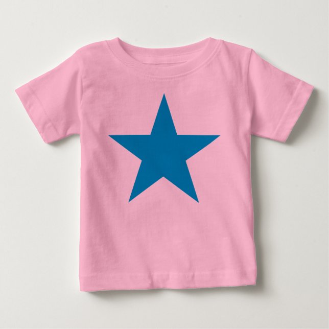 T-shirt Pour Bébé Étoile bleue (Devant)