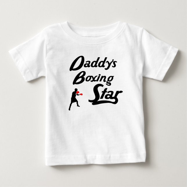 T-shirt Pour Bébé Étoile de boxe de papa (Devant)