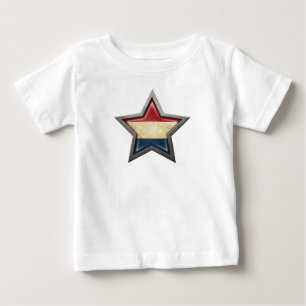 T-shirt Pour Bébé Étoile néerlandaise de drapeau